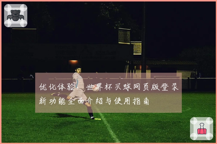 优化体验，世界杯买球网页版登录新功能全面介绍与使用指南